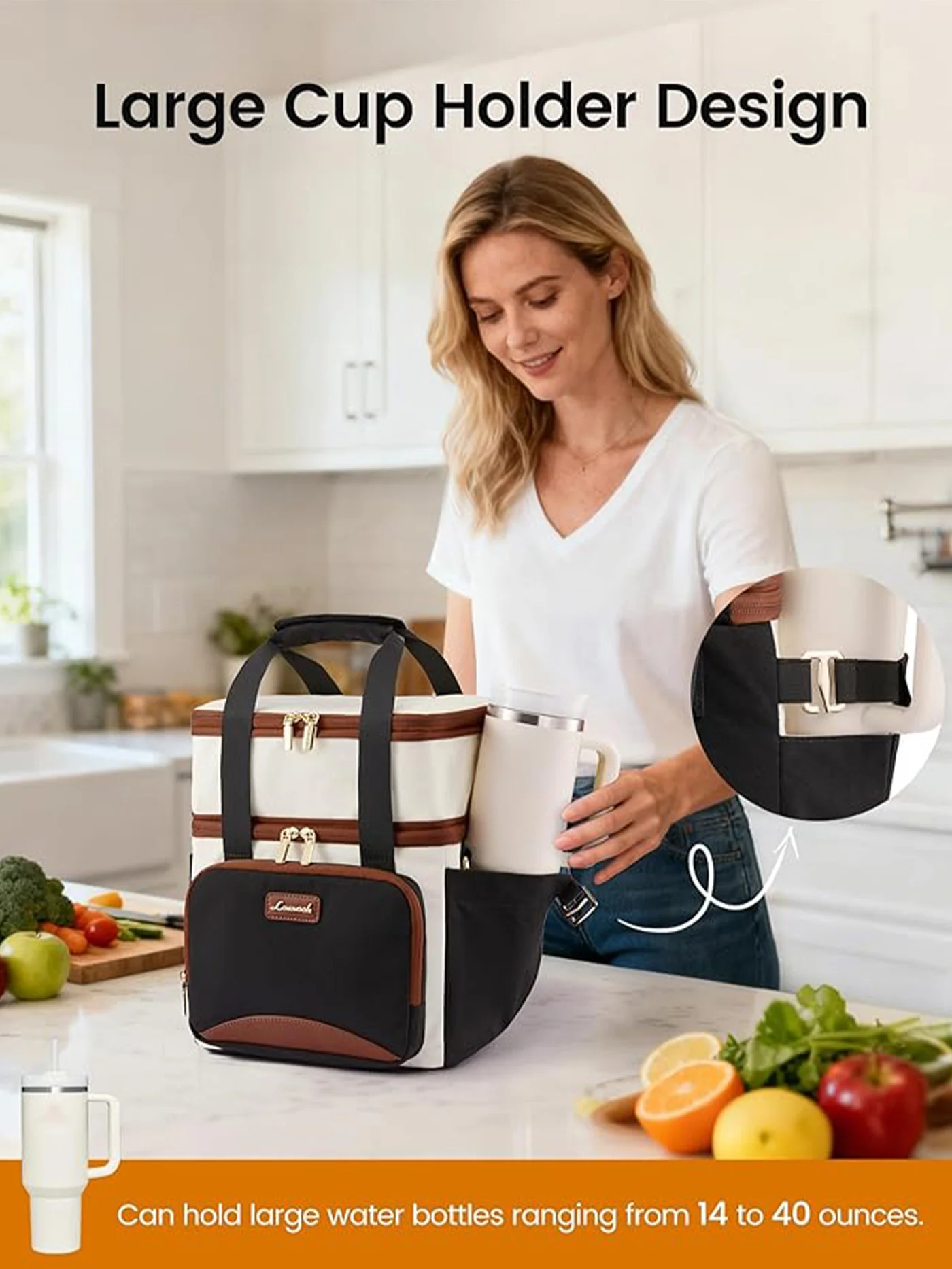 Insulated Lunch Tote Bag 15L/22L - Image 3