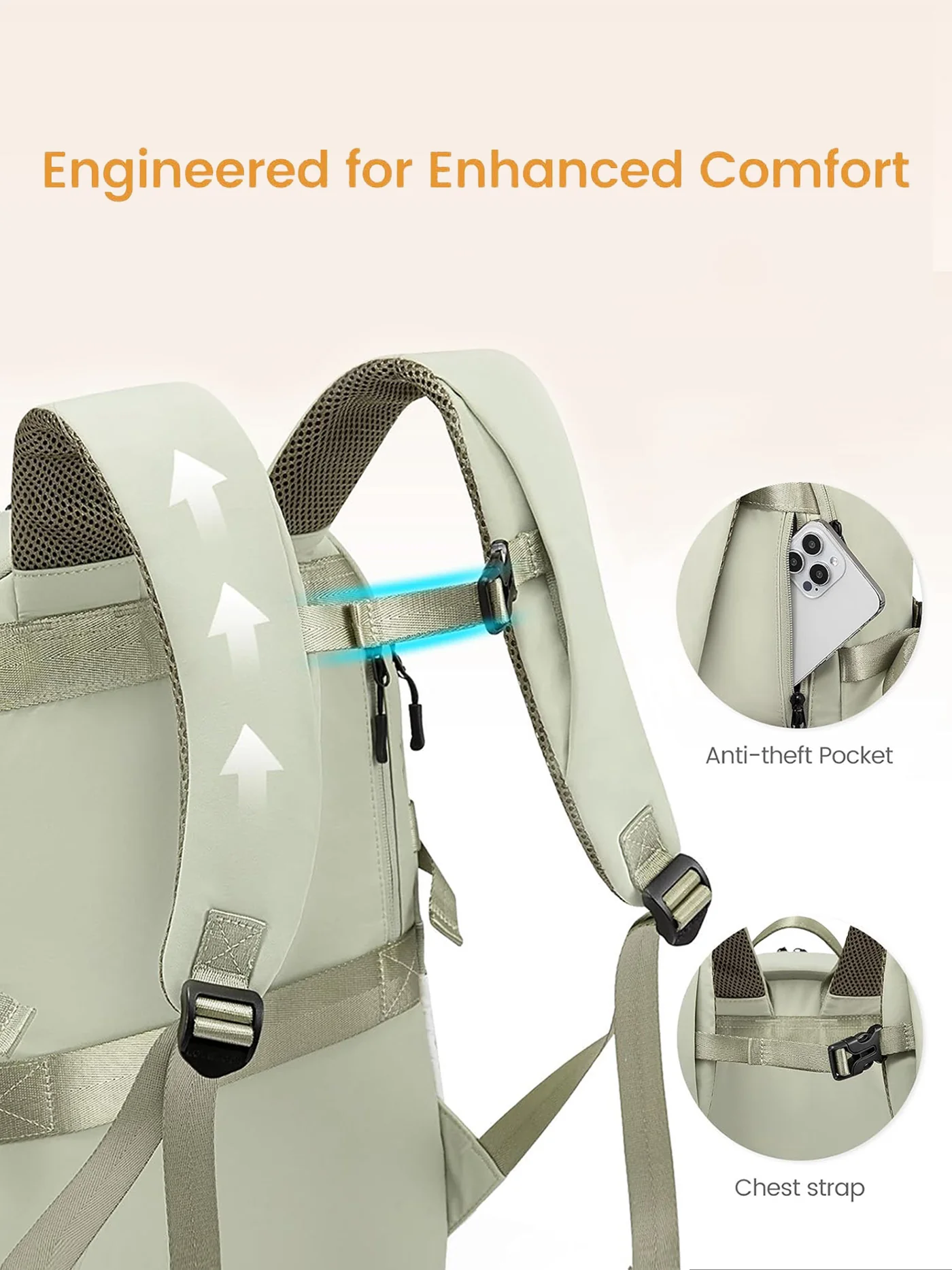Lightweight  Laptop Backpack, 15.6"-18", 4572 - Image 7