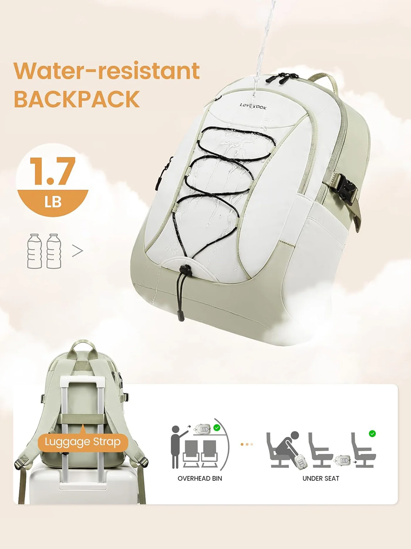 Lightweight  Laptop Backpack, 15.6"-18", 4572 - Image 8