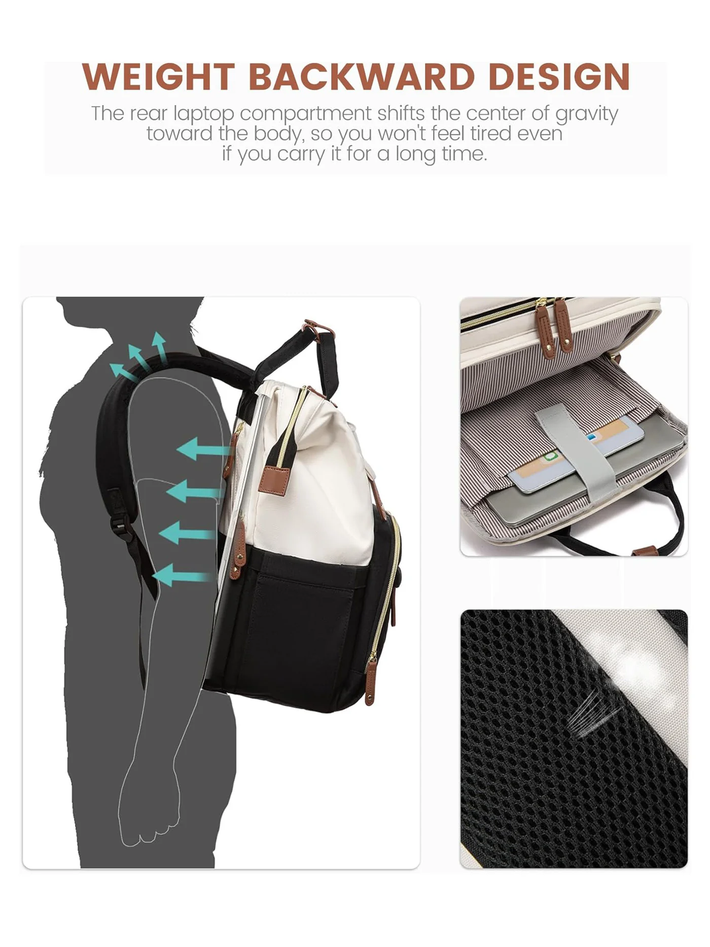Laptop Backpack, 15.6" 17.3" - Image 7
