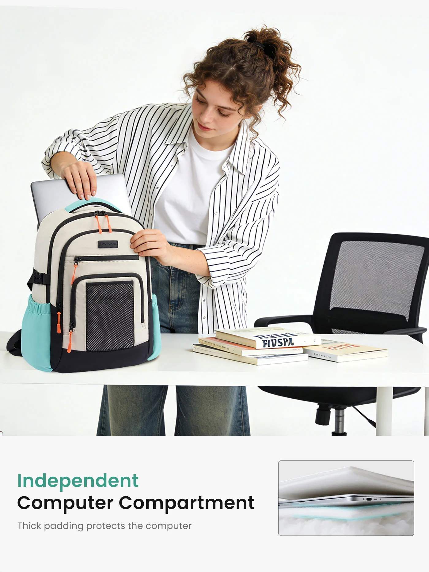 Laptop Backpack Bag 15.6" 17.3" - Image 4