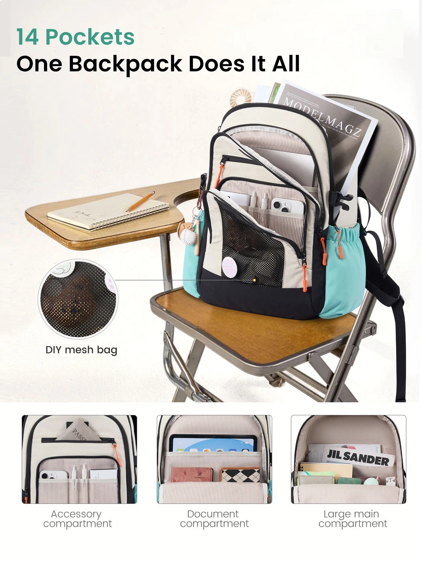 Laptop Backpack Bag 15.6" 17.3" - Image 5