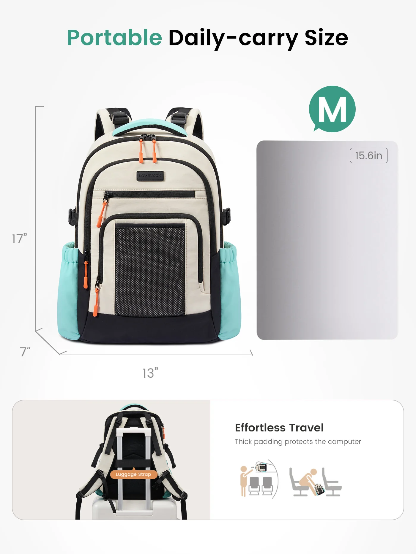 Laptop Backpack Bag 15.6" 17.3" - Image 6