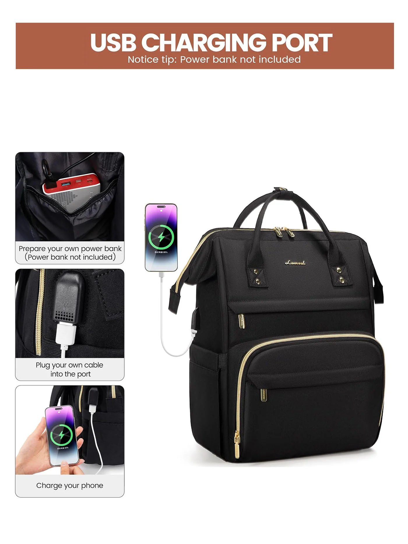 Viola I Laptop Backpack, 15.6"-17" - Image 5
