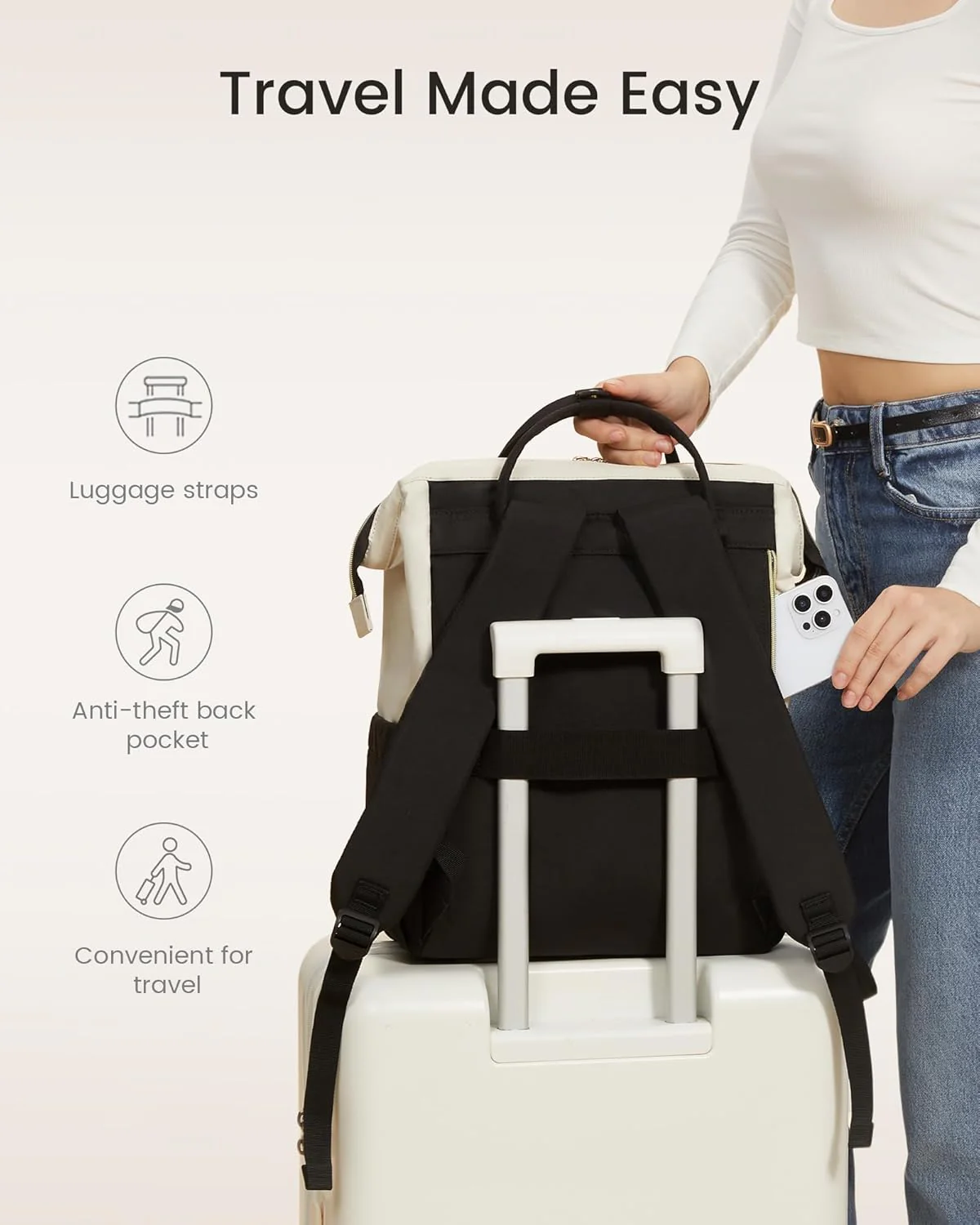 Lantana Laptop Backpack, 15.6" 17" - Image 8