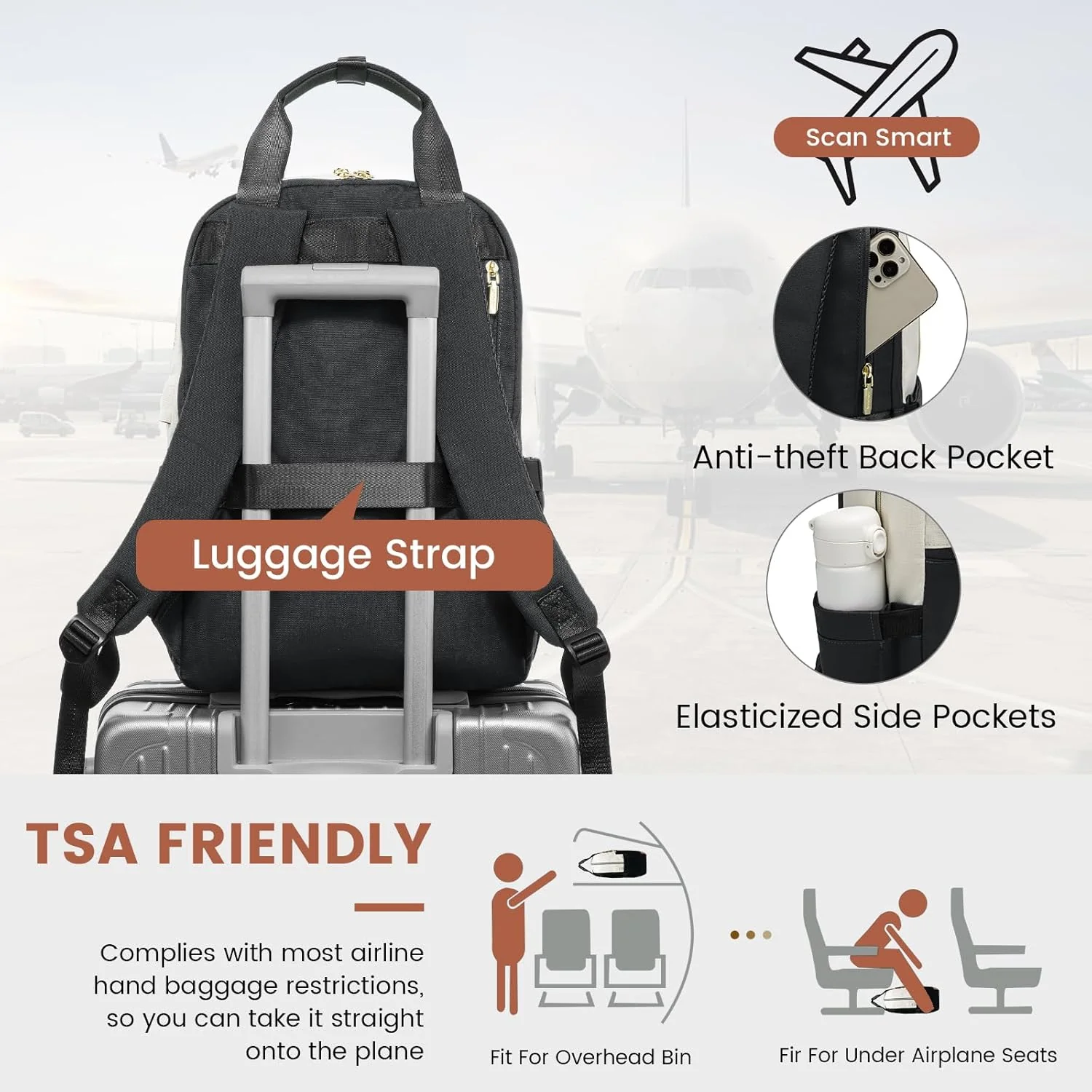 Laptop Backpack with round edge - Urban 3, 15.6" (Not available in the US) - Image 4