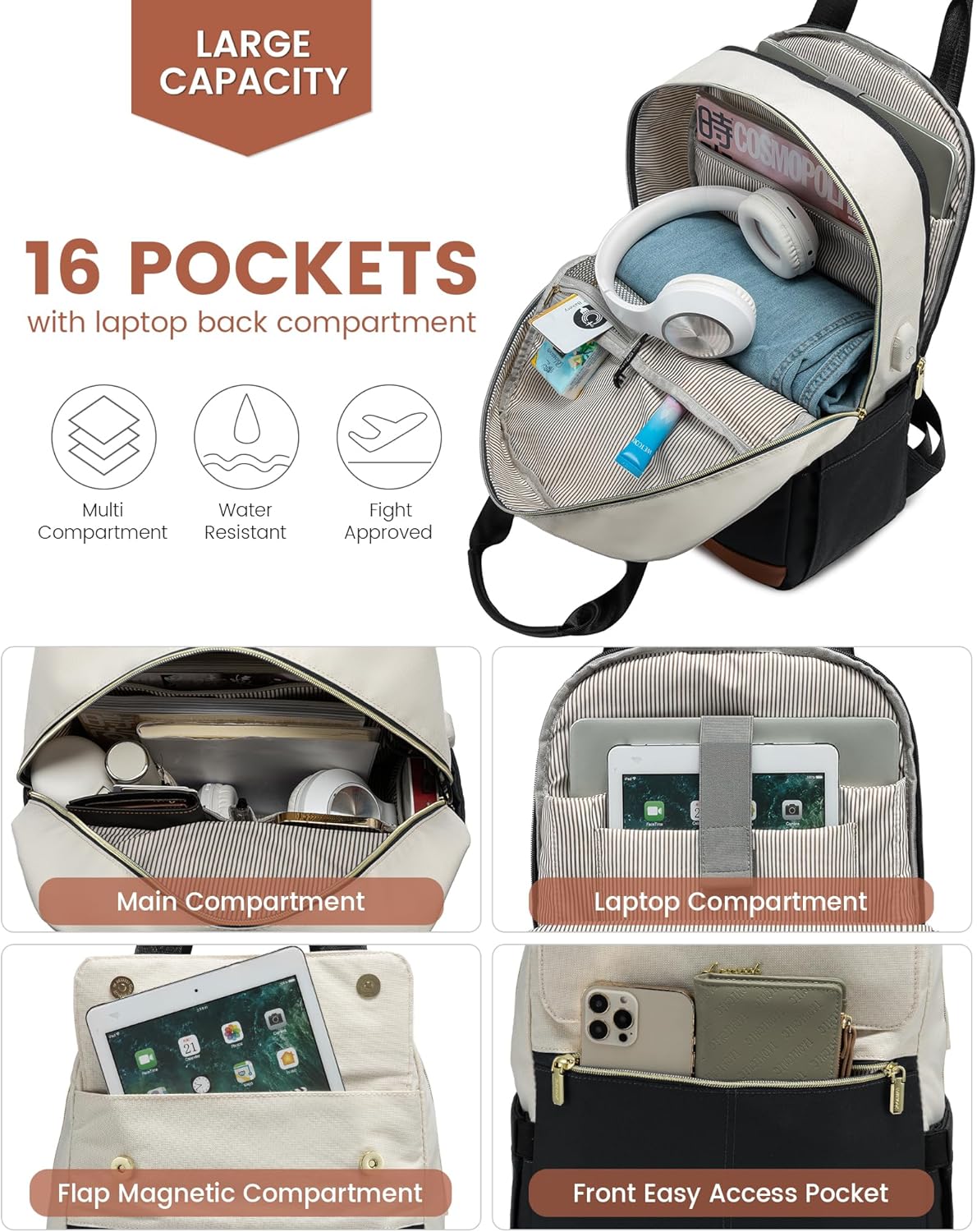 Laptop Backpack with round edge - Urban 3, 15.6" (Not available in the US) - Image 5