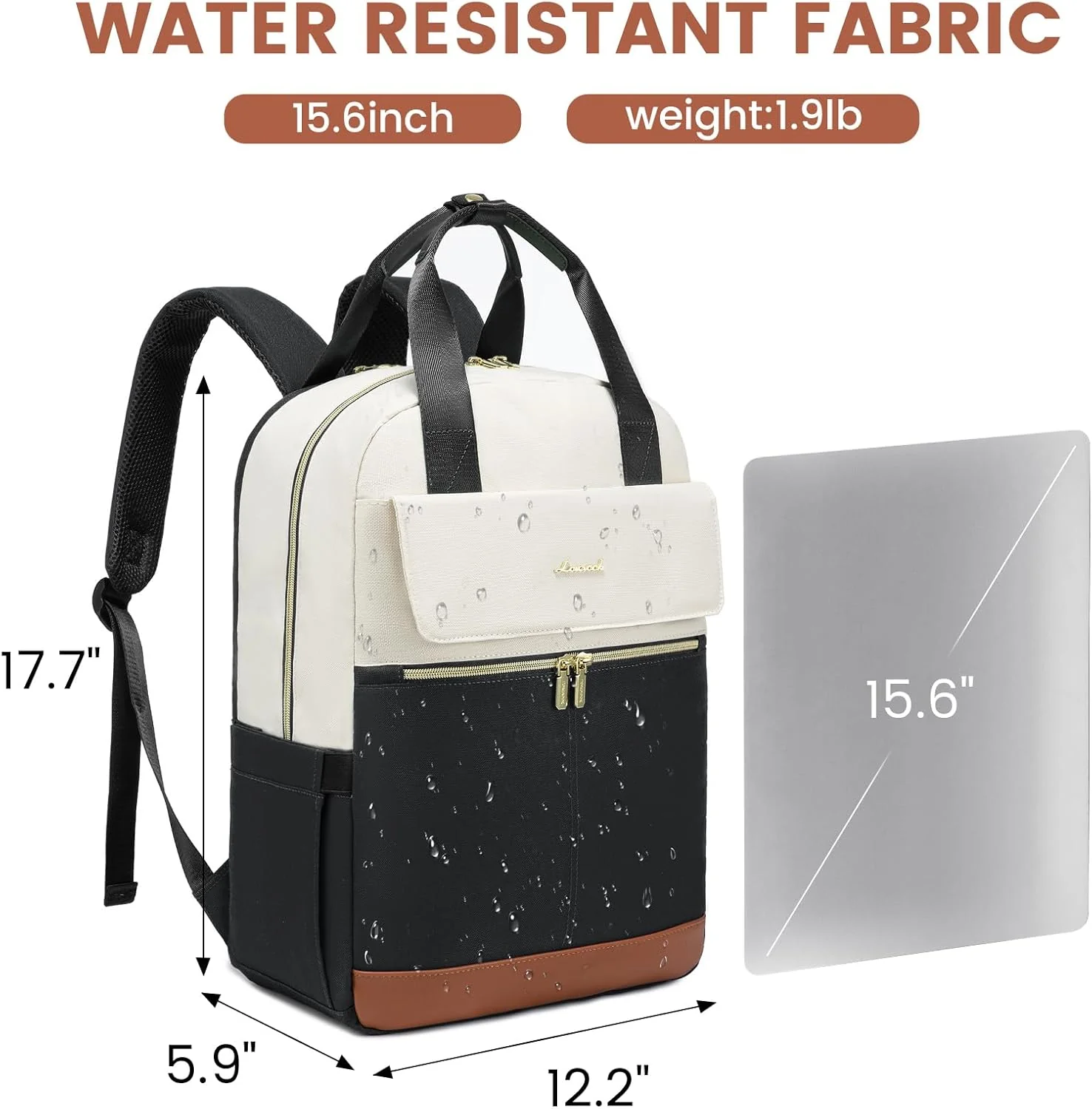 Laptop Backpack with round edge - Urban 3, 15.6" (Not available in the US) - Image 6