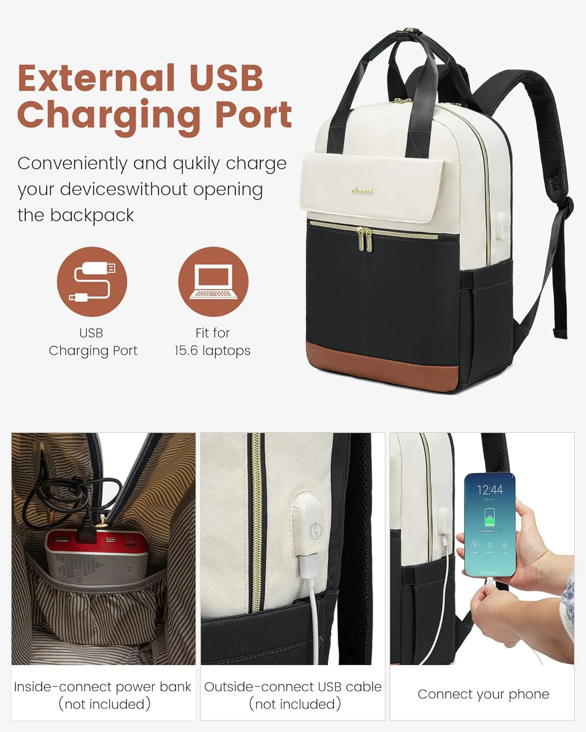 Laptop Backpack with round edge - Urban 3, 15.6" (Not available in the US) - Image 7