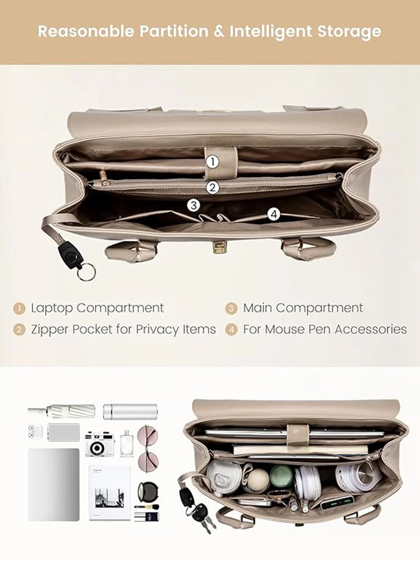 Laptop Bag & Handbag Bag 15.6" 17.3" - Image 4