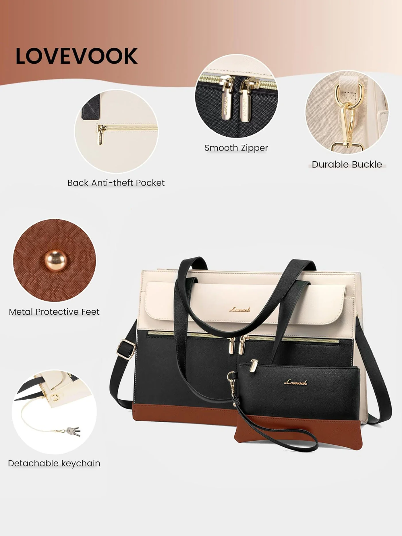 2Pcs Laptop Bag - Urban 3, 15.6" - Image 4