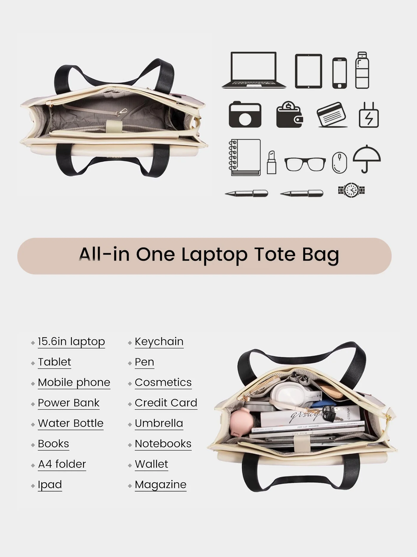 2Pcs Laptop Bag - Urban 3, 15.6" - Image 5