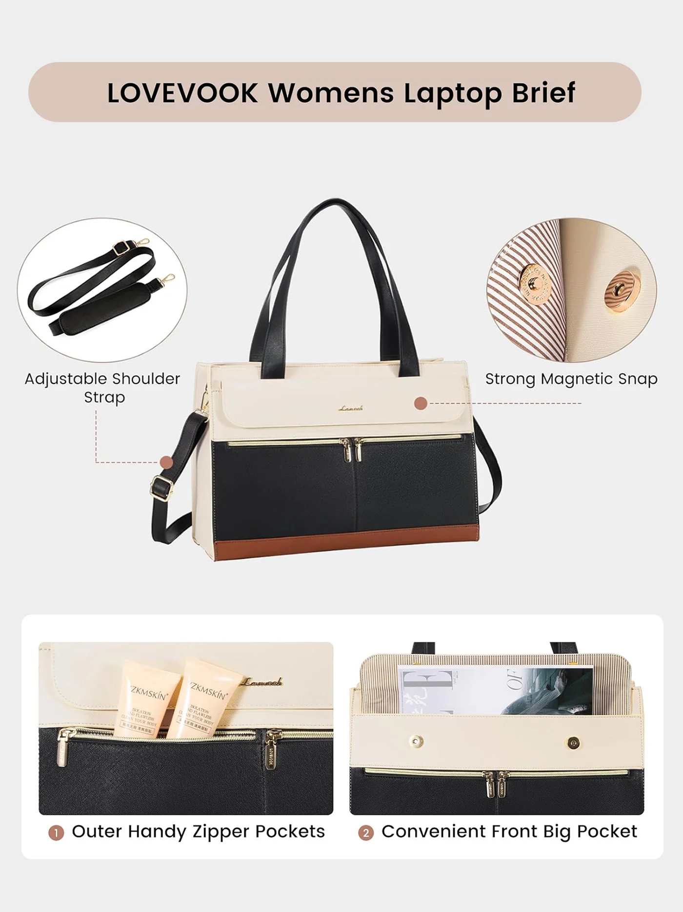 2Pcs Laptop Bag - Urban 3, 15.6" - Image 7
