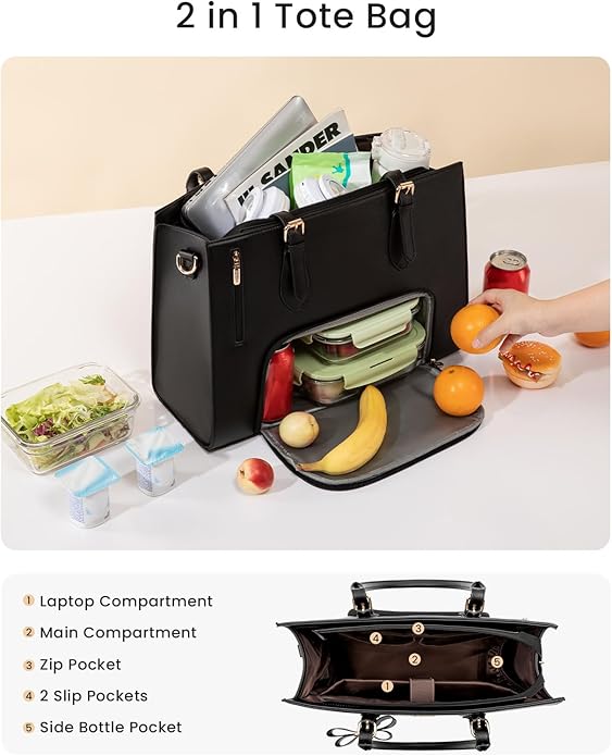 Laptop Lunch Tote Bag, 15.6" 17.3" - Image 4