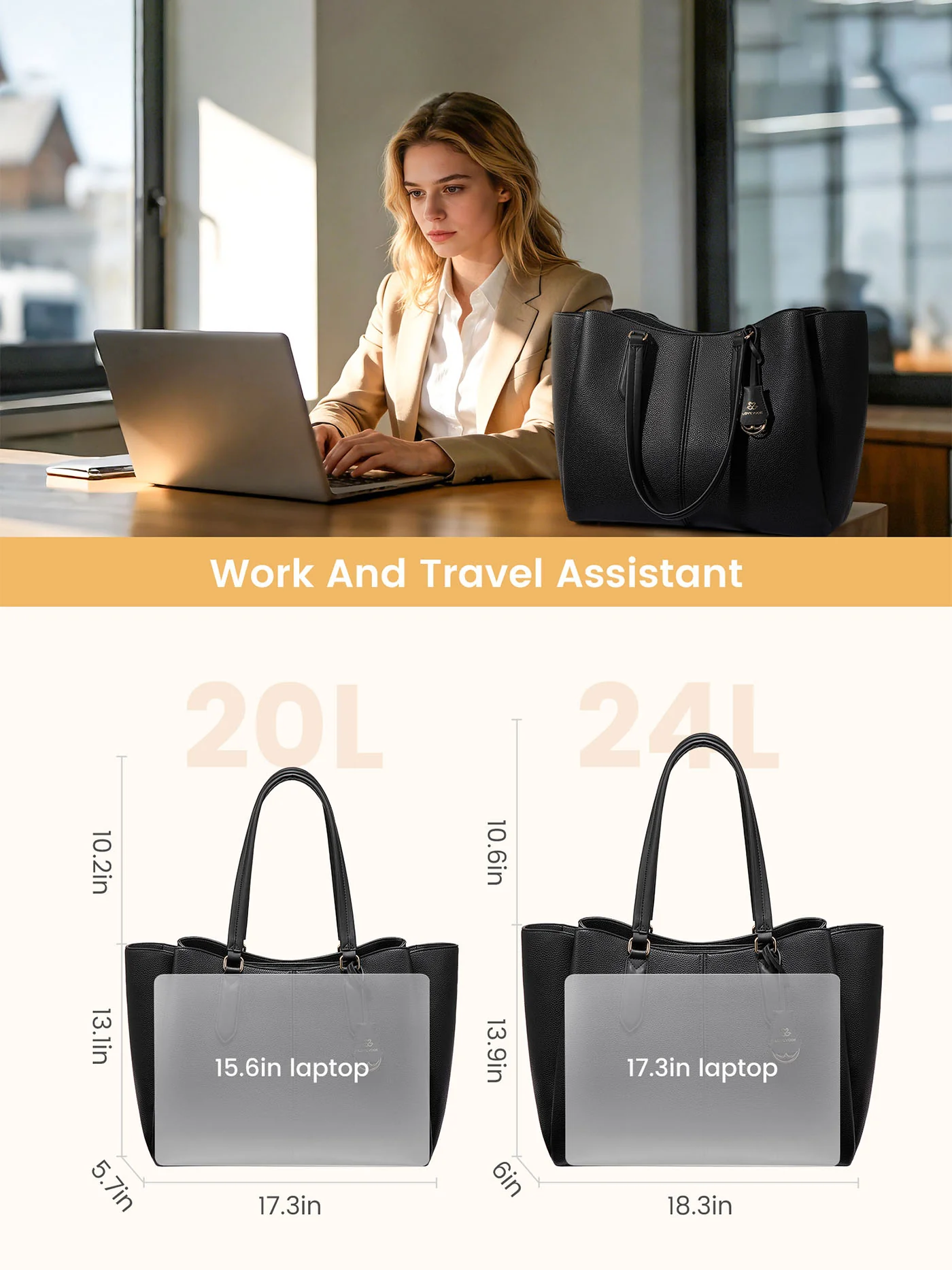 Laptop Tote Bag 15.6" 17.3" - Image 5