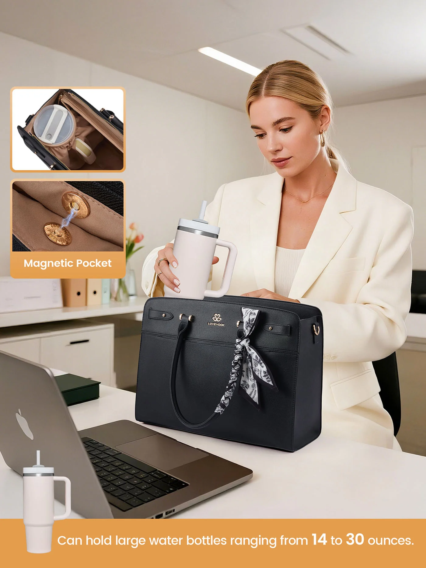 Laptop Tote Bag 15.6" 17.3" - Image 3