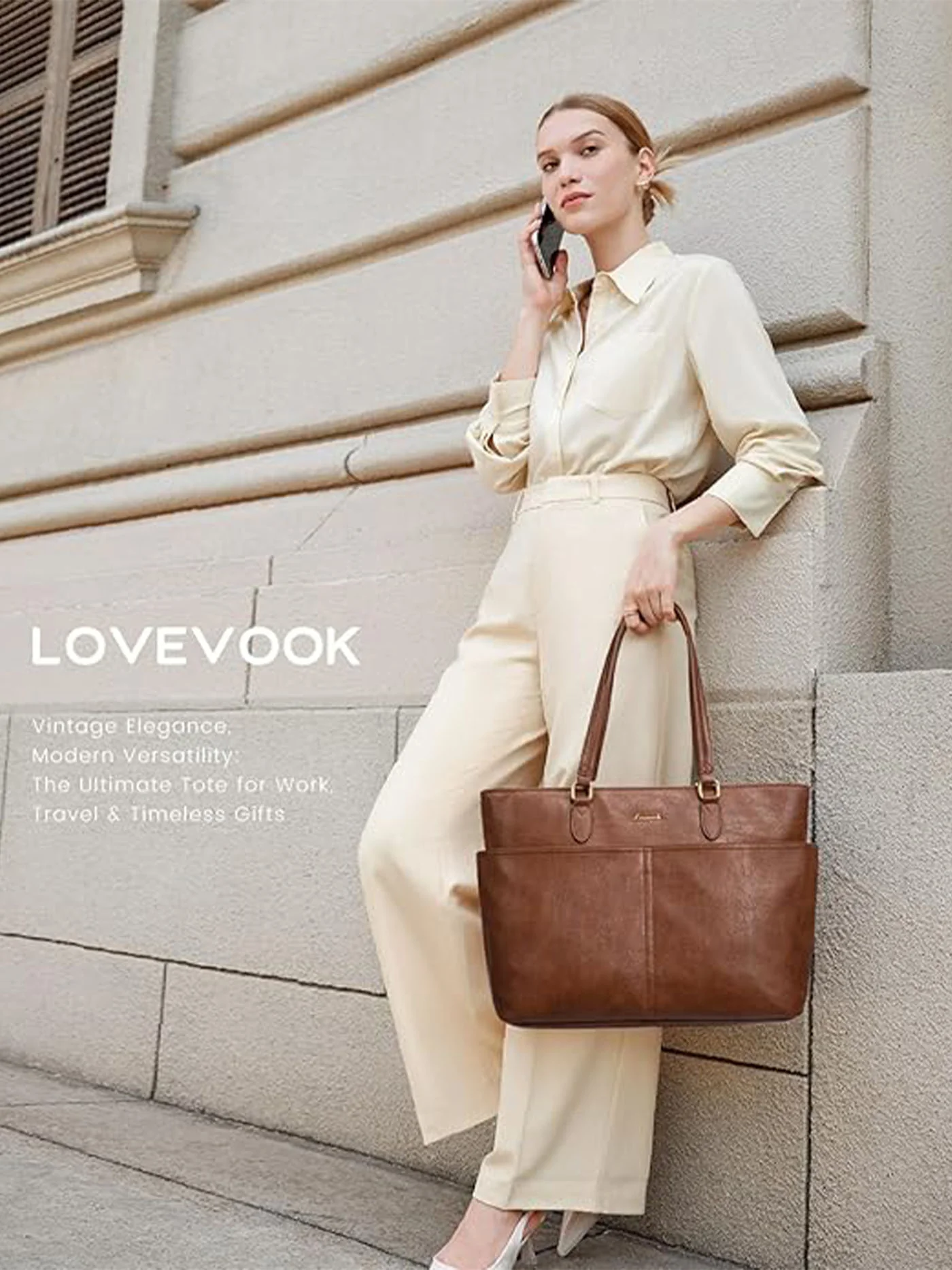 Vintage Laptop Tote Bag 15.6" 17.3" - Image 3