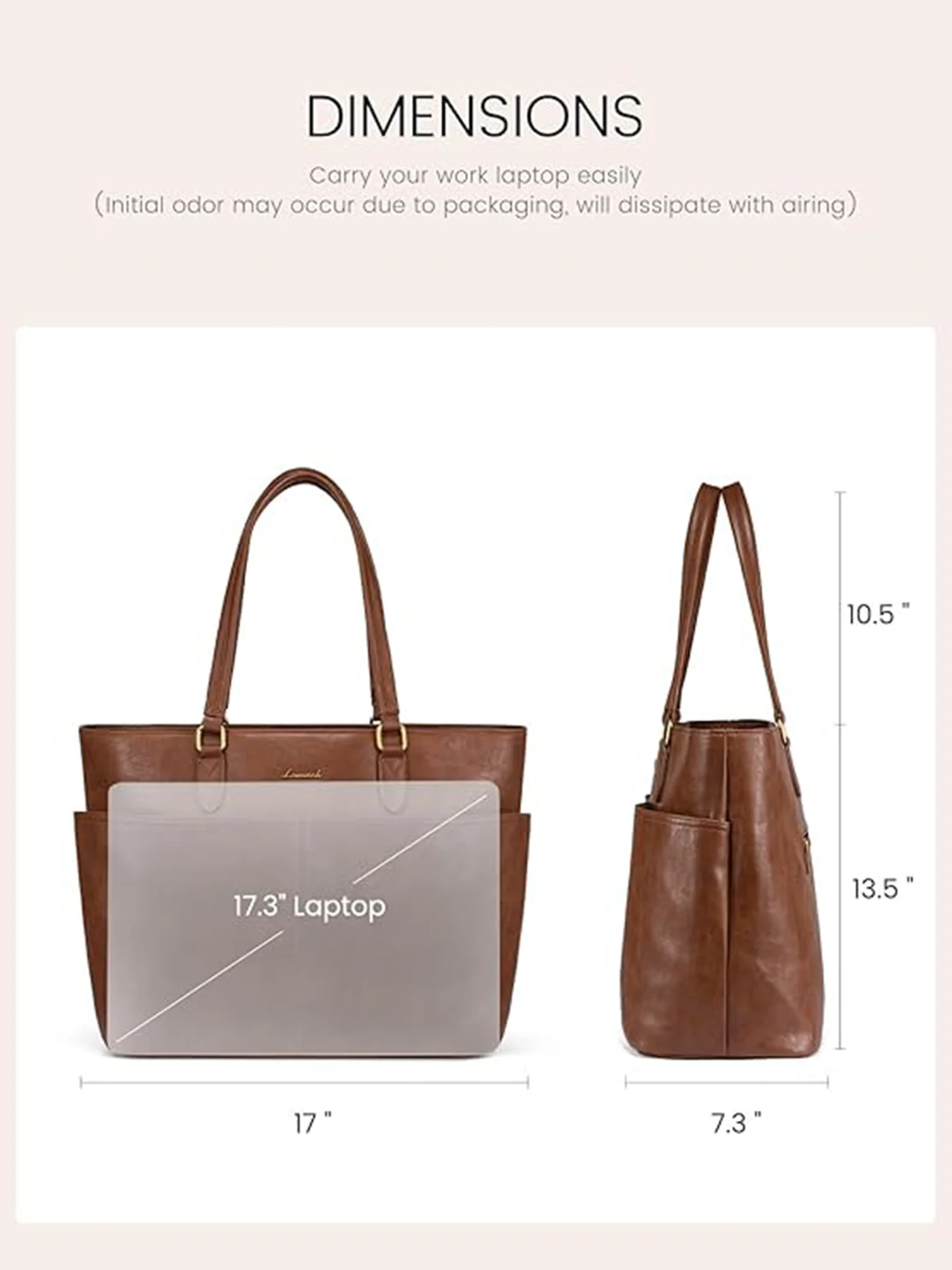 Vintage Laptop Tote Bag 15.6" 17.3" - Image 7