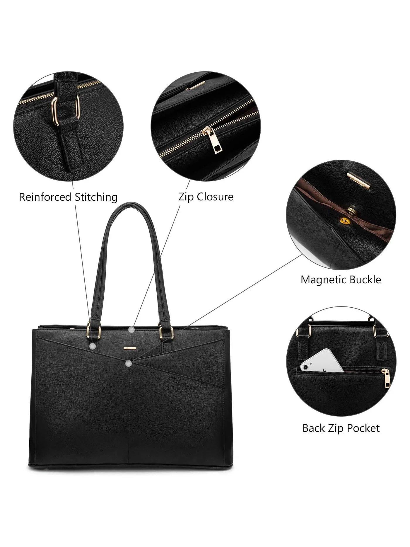 Laptop Shoulder Bag, 15.6" - Image 6