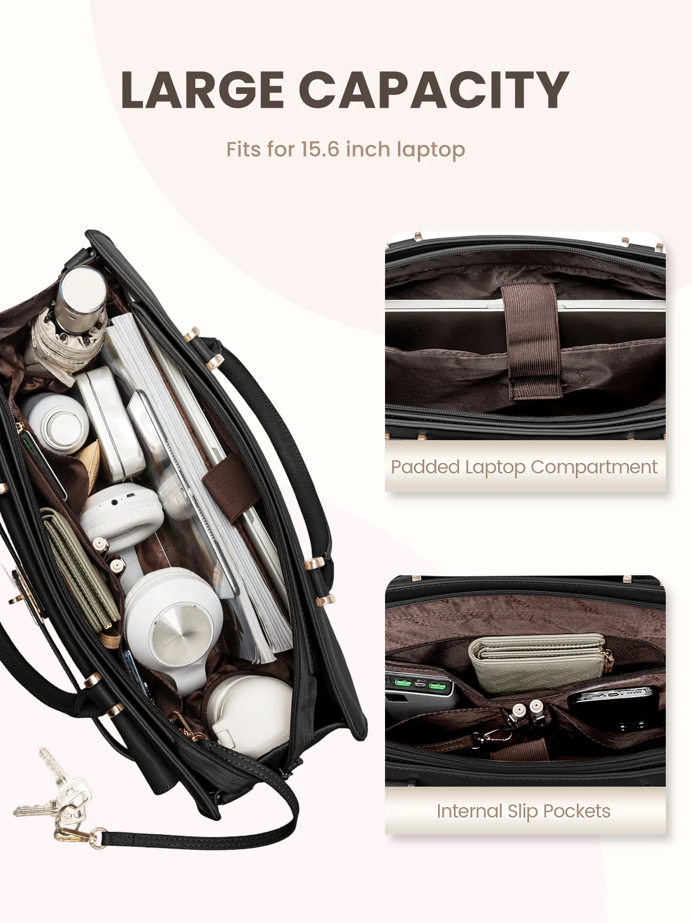Laptop Tote Work Bag - Image 3