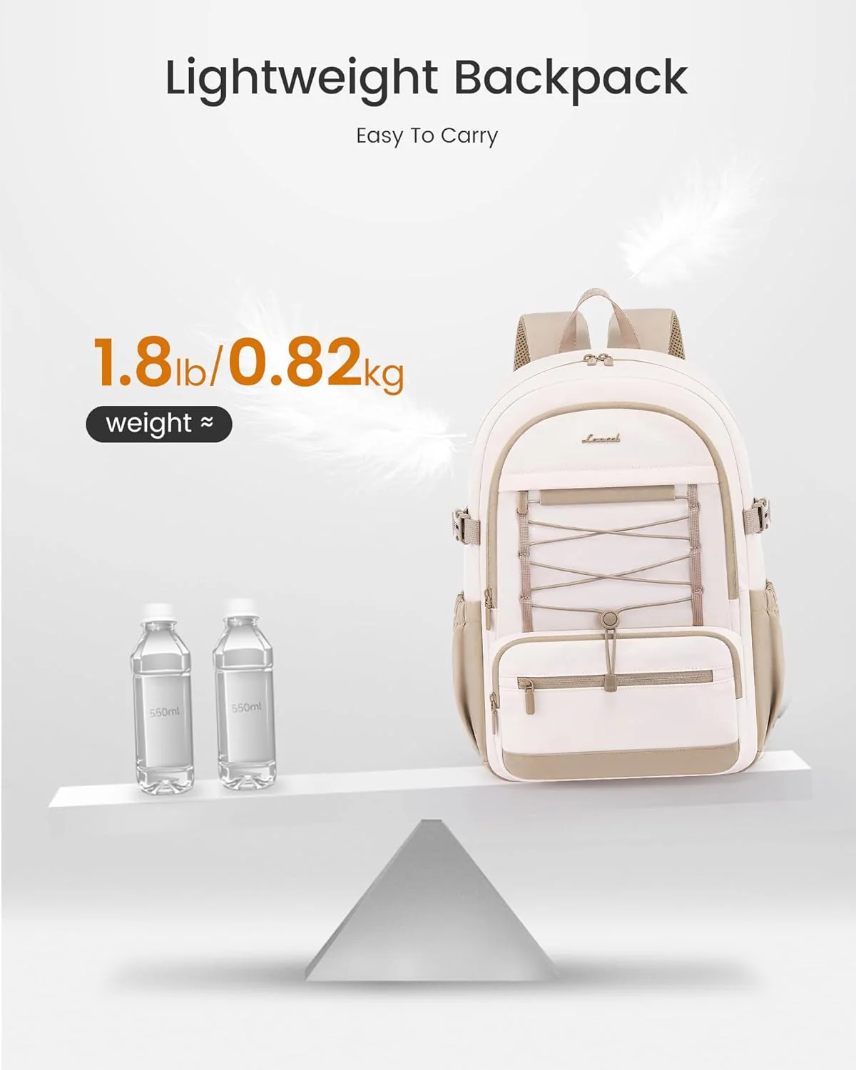 Large Capacity School Backpack, 15.6" 17.3", 4400 - Image 6