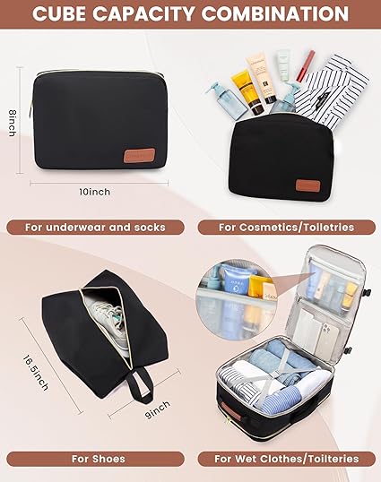 4Pcs Large Travel Backpack,  17.3 " 18.5 " - Image 6