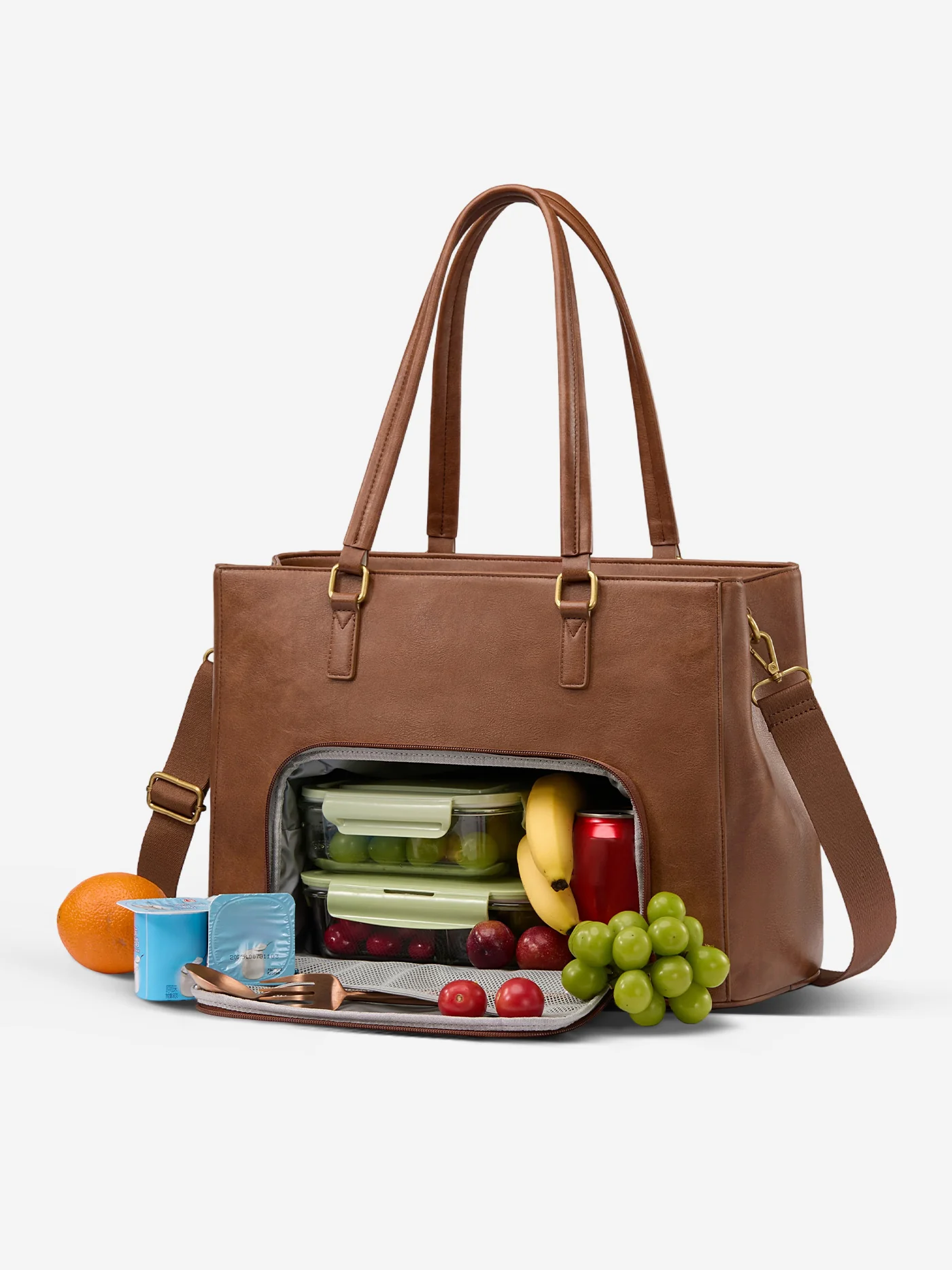 Leather Laptop Lunch Bag 15.6" 17.3" - Image 8