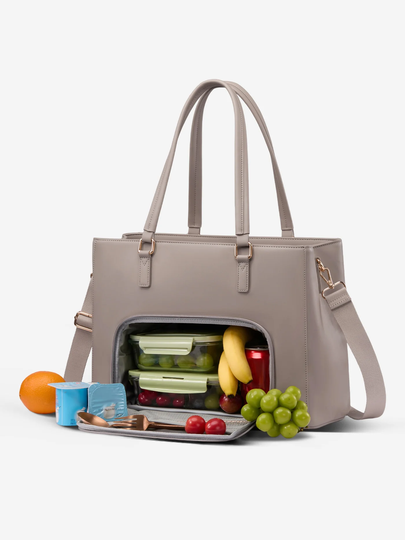 Leather Laptop Lunch Bag 15.6" 17.3" - Image 9