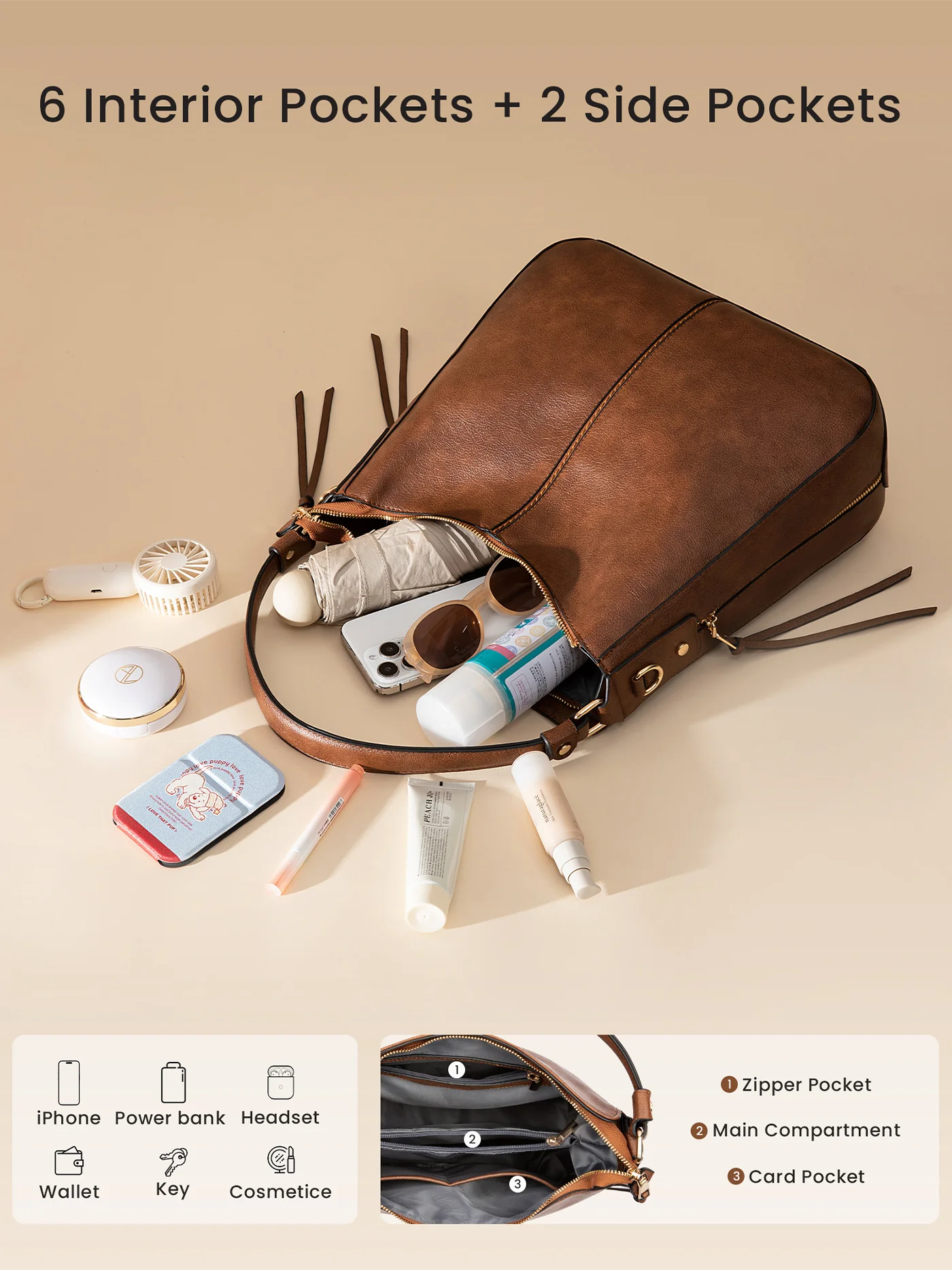Vintage Leather Tote - Image 5
