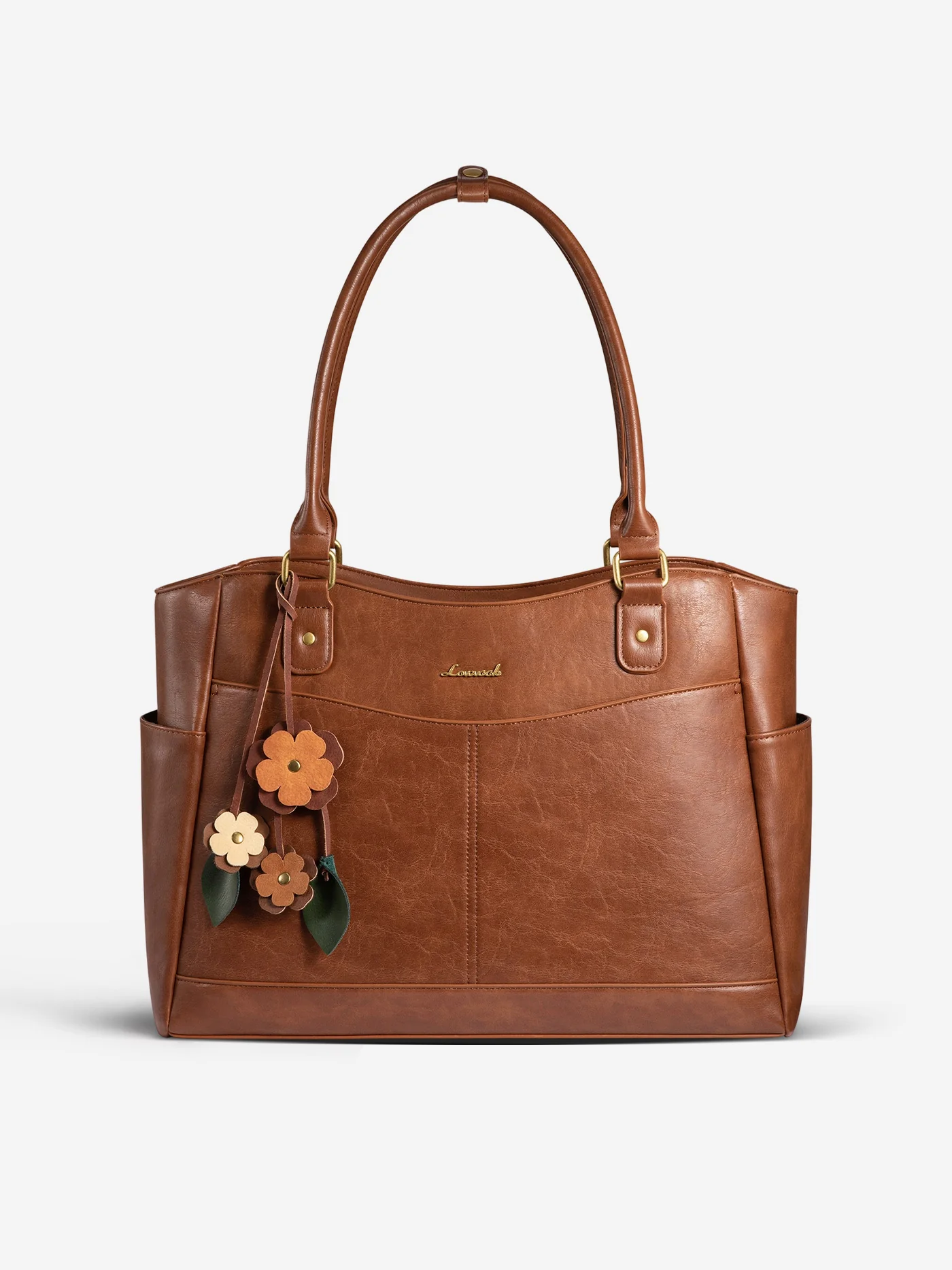 Leather Vintage Tote Bag 15.6" 17.3" - Image 10