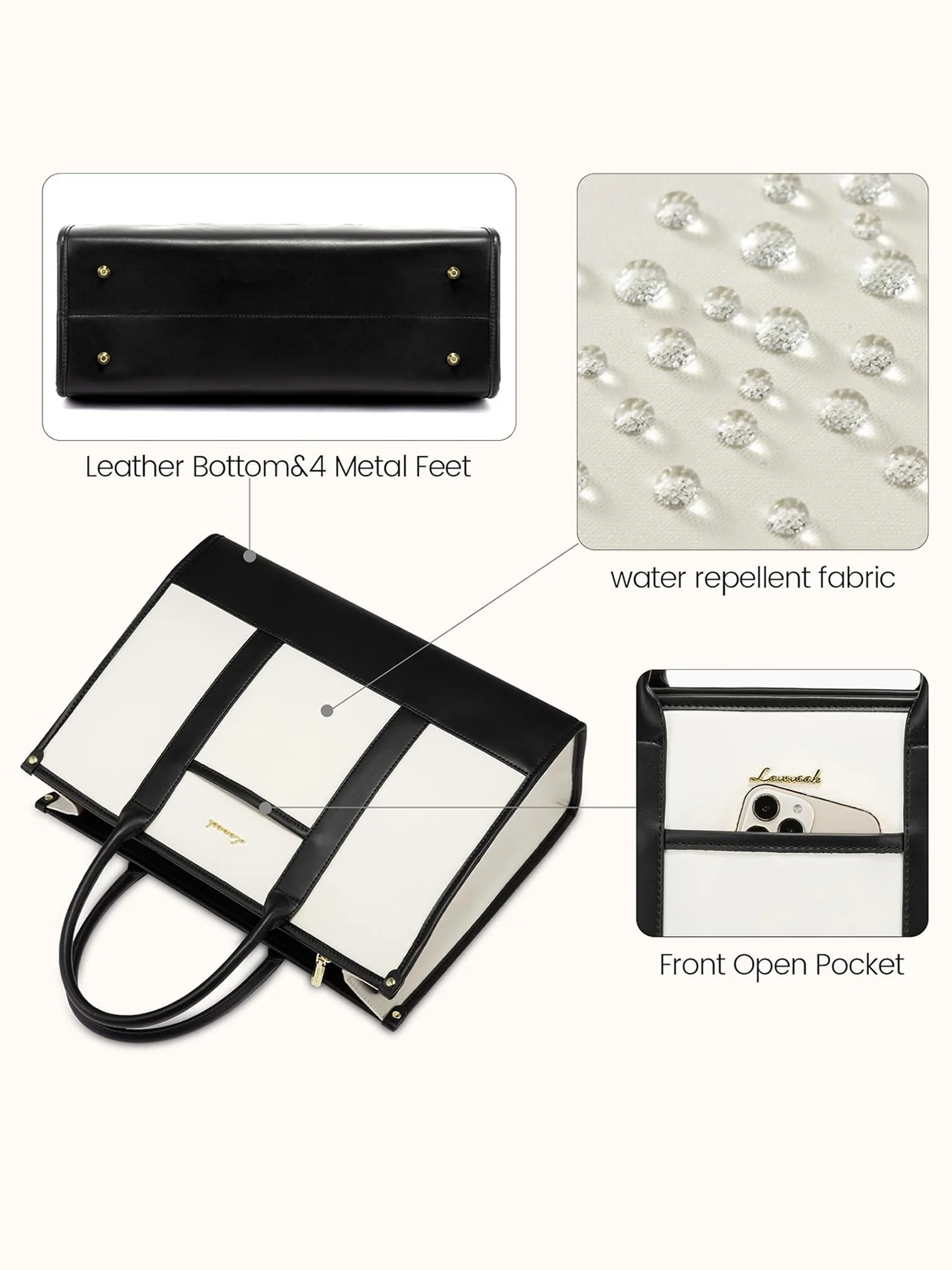 2Pcs Lightweight Computer Bag, 15.6" 17" - Image 6