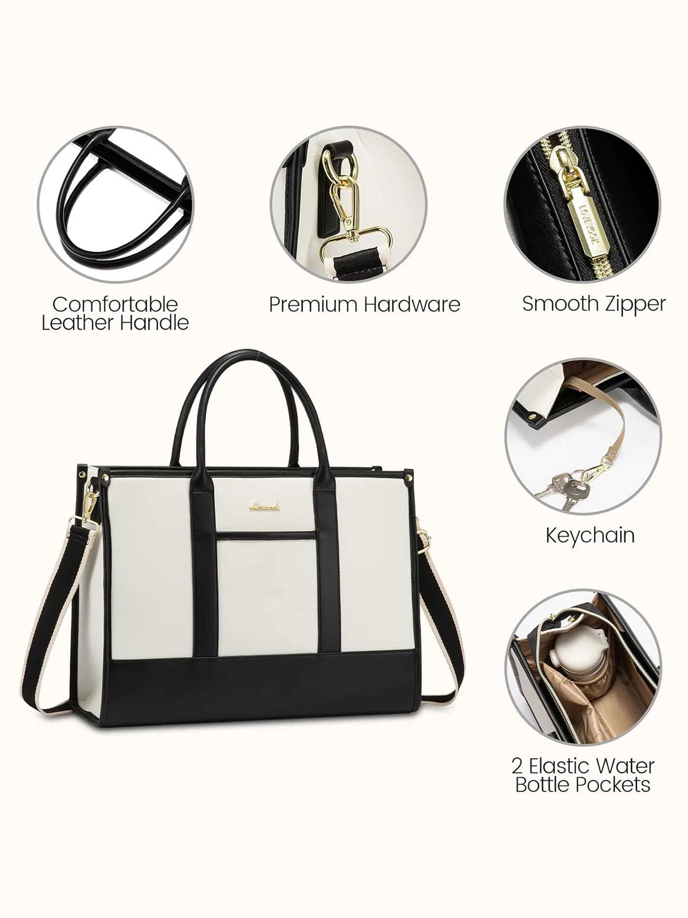 2Pcs Lightweight Computer Bag, 15.6" 17" - Image 9