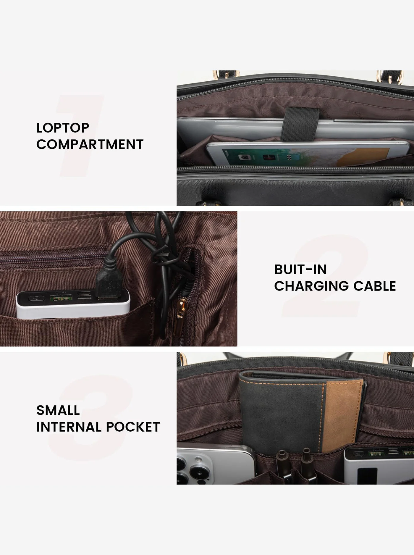 2Pcs Laptop Shoulder Bag, 15.6" - Image 10