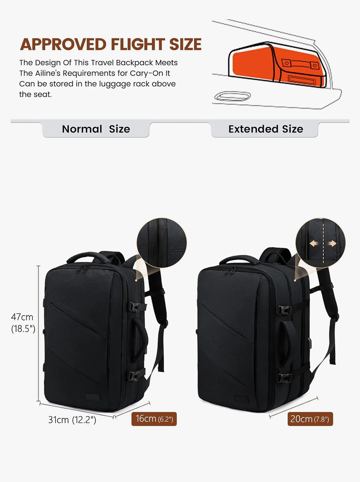 4Pcs Cloudwalker Ⅰ Backpack, 30L 40L - Image 3