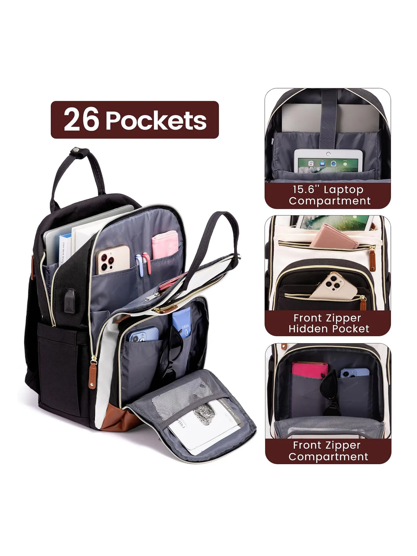 Molebelle Laptop Backpack, 15.6" 17" - Image 3