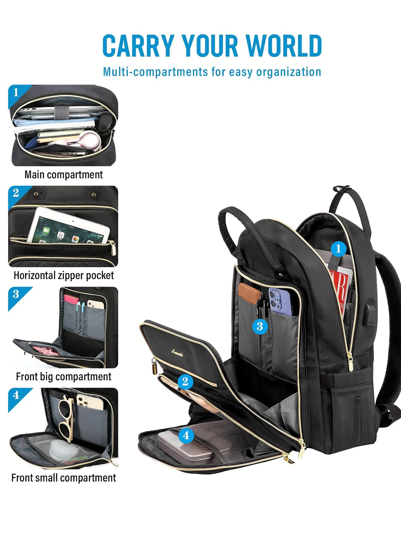 Garnet Backpack, 15.6" 17" - Image 3
