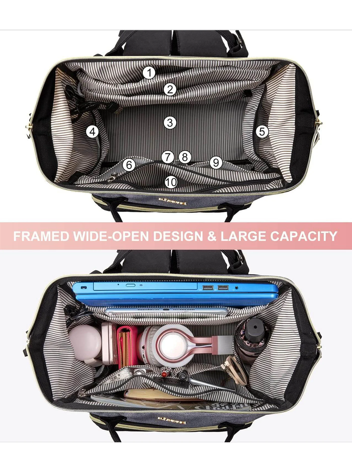 Viola V Laptop Backpack, 15.6" 17" - Image 3