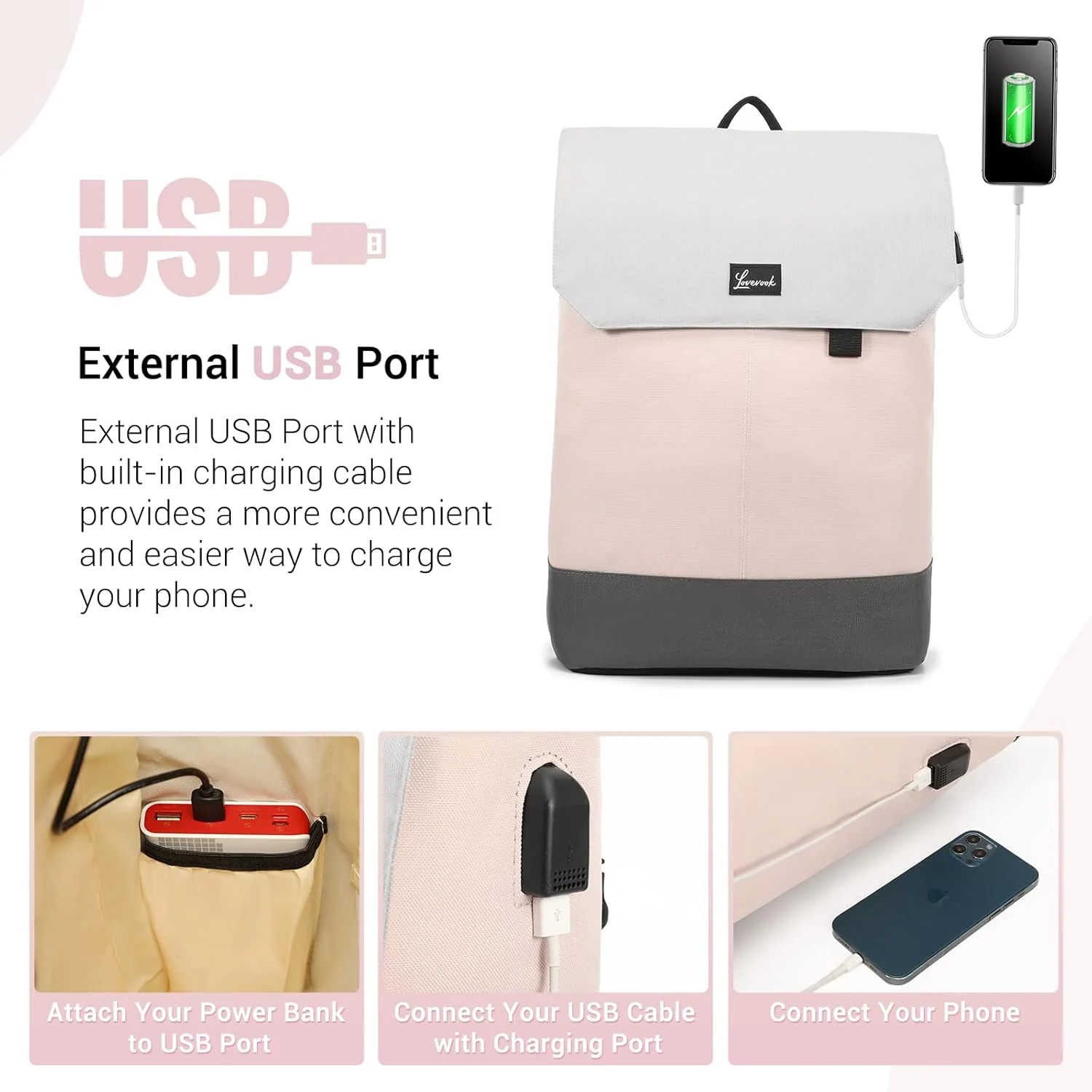Elegant Laptop Backpack, 15.6" (Not available in the US) - Image 10