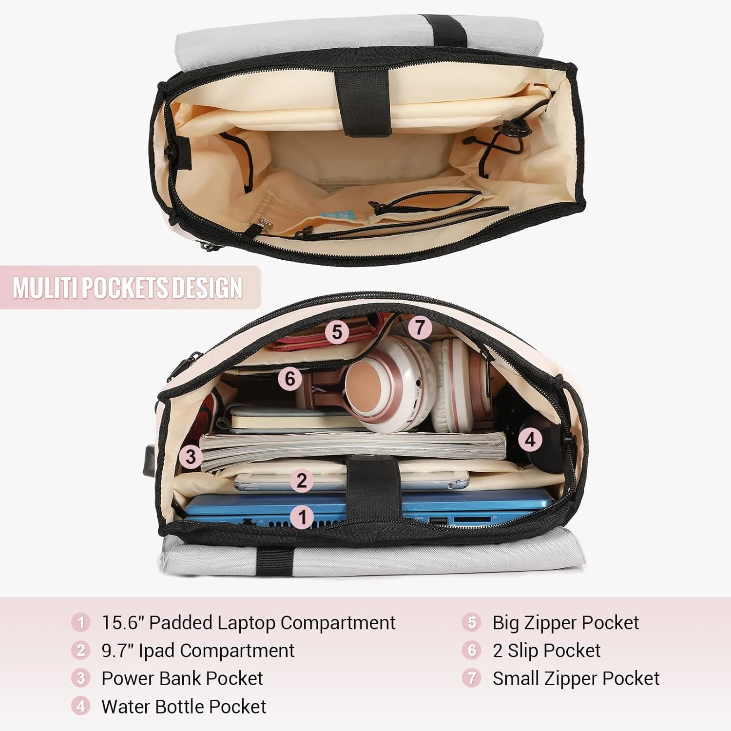 Elegant Laptop Backpack, 15.6" (Not available in the US) - Image 9