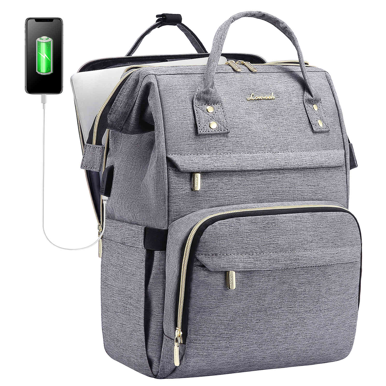 Viola Ⅱ Laptop Backpack with Separate Laptop Compartment, 15.6" 17" - Image 11