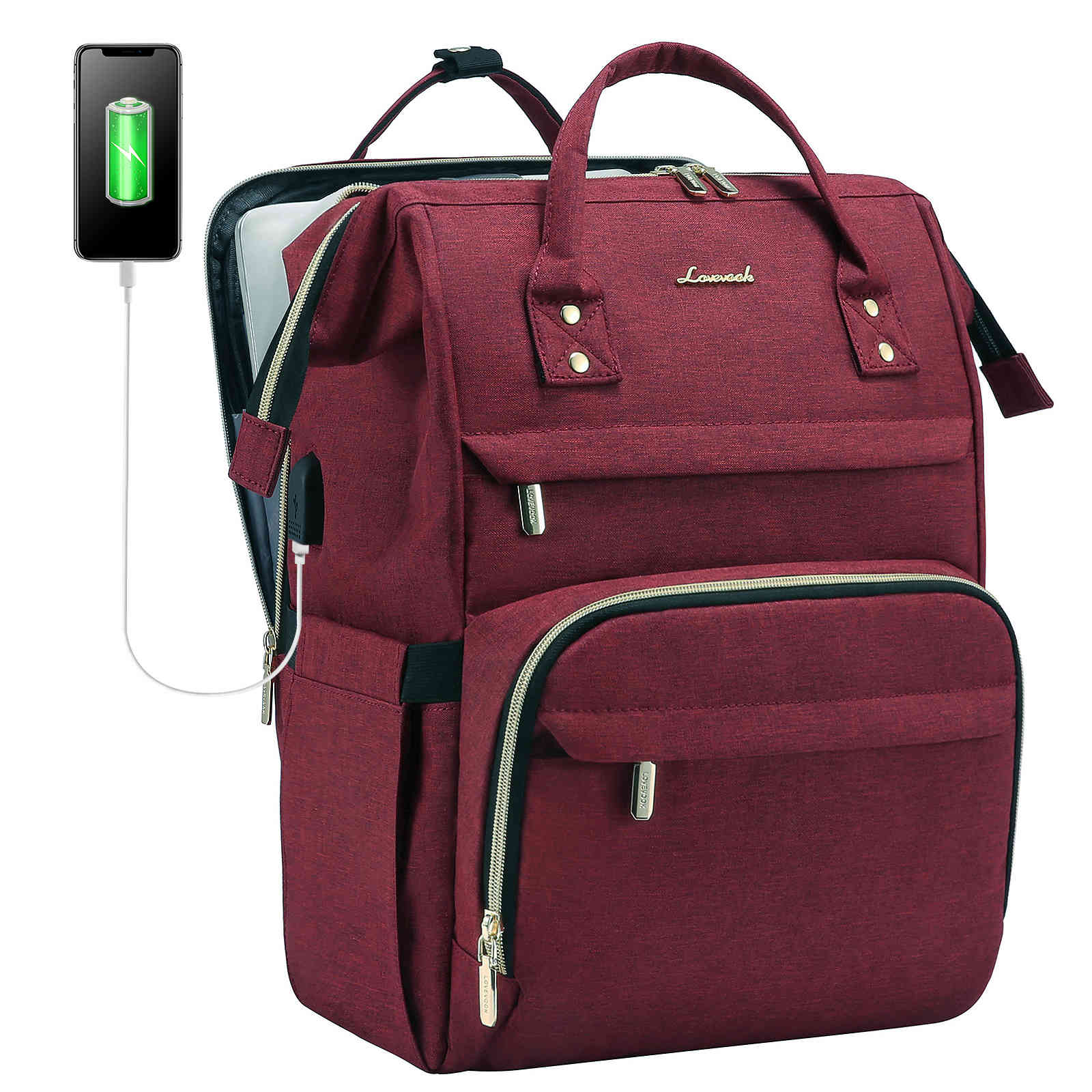 Viola Ⅱ Laptop Backpack with Separate Laptop Compartment, 15.6" 17" - Image 13