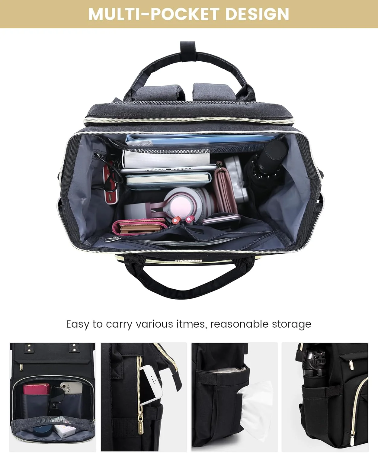 Viola Ⅱ Laptop Backpack with Separate Laptop Compartment, 15.6" 17" - Image 8