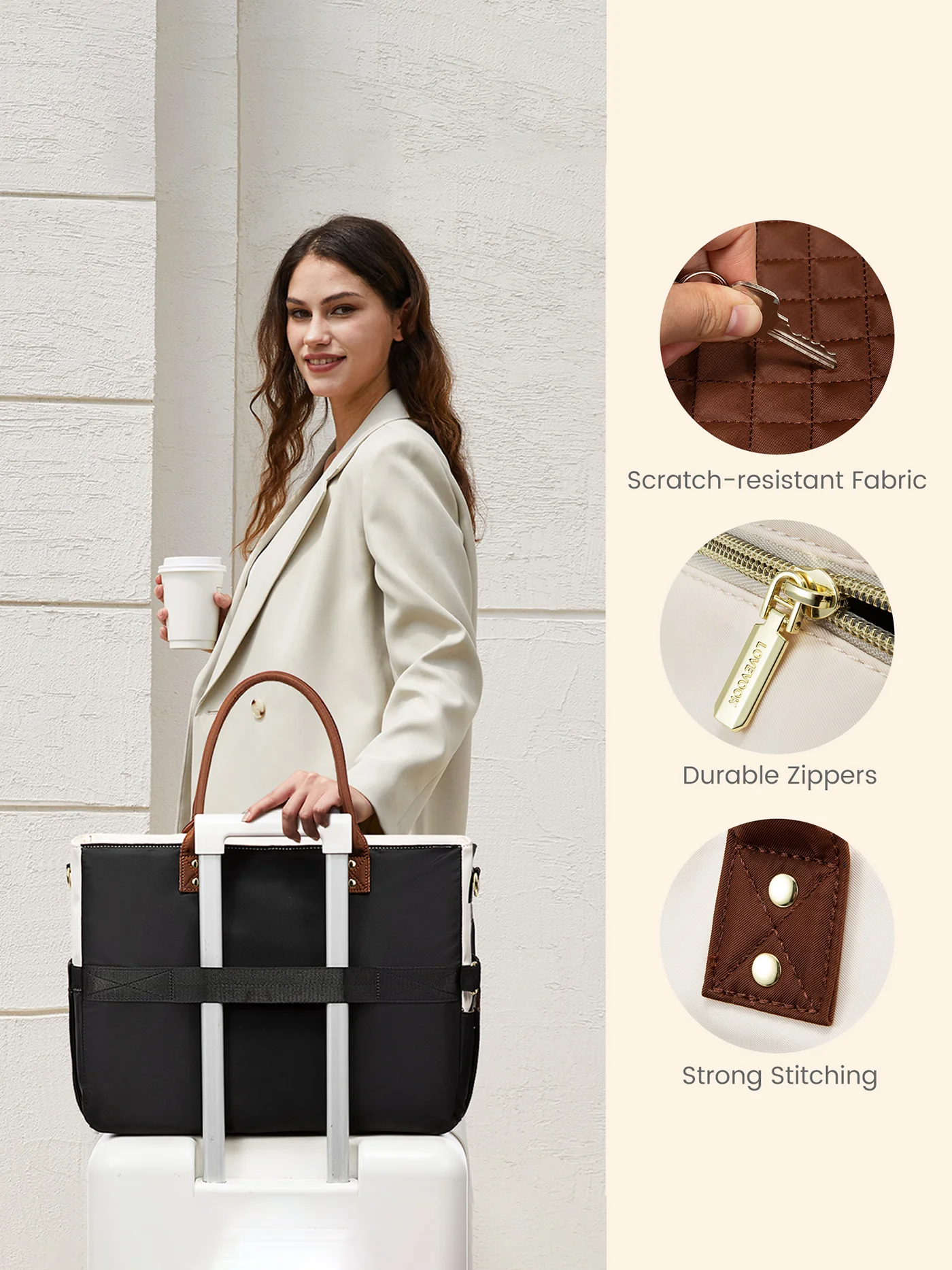 Multi-Pocket Laptop Tote Bag , 15.6" 17.3" - Image 7