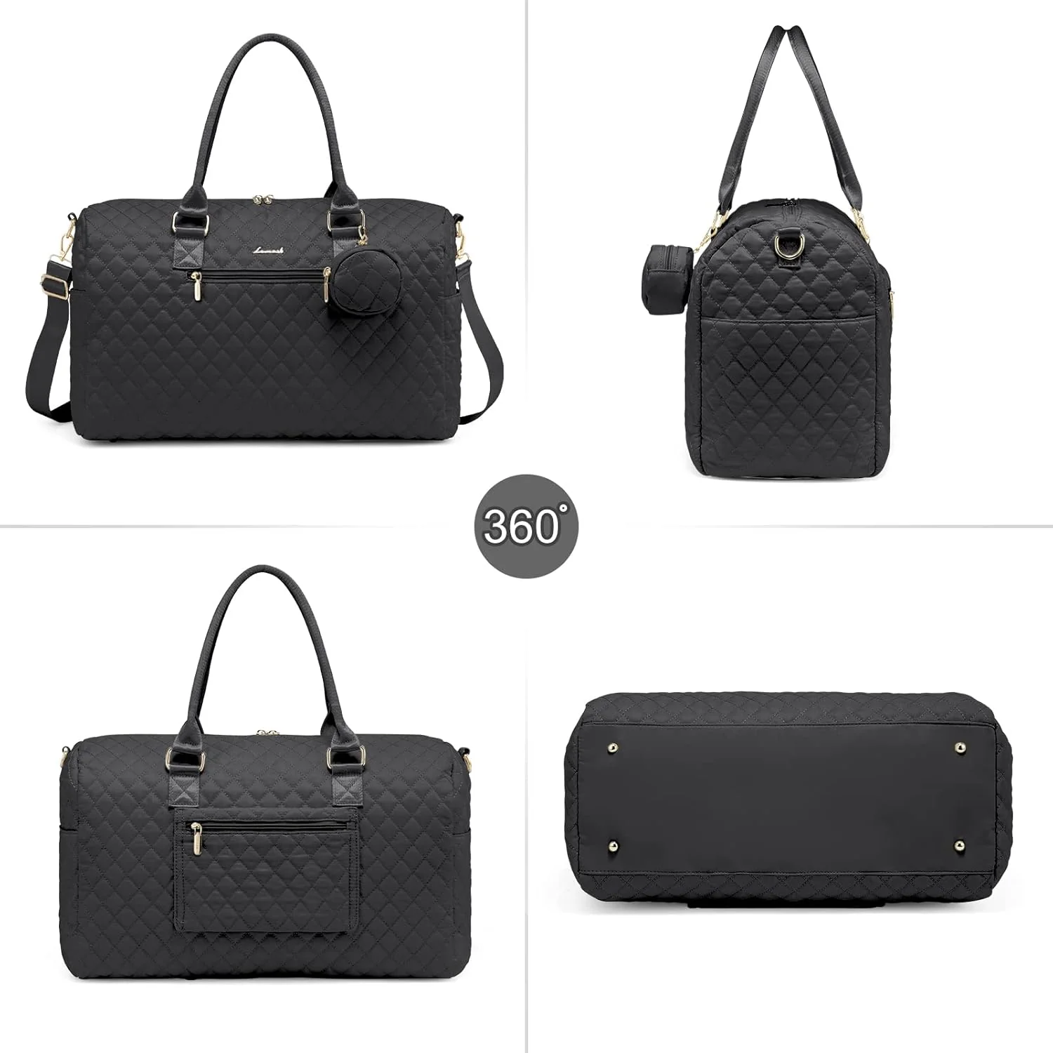 5Pcs Quilted Diaper Tote Bag - Image 8
