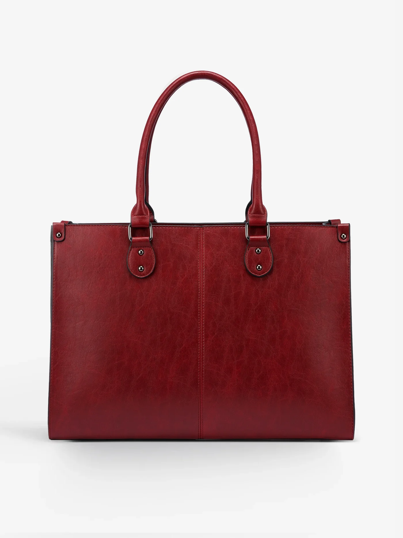 2Pcs Vintage Leather Laptop Bag, 15.6" - Image 10
