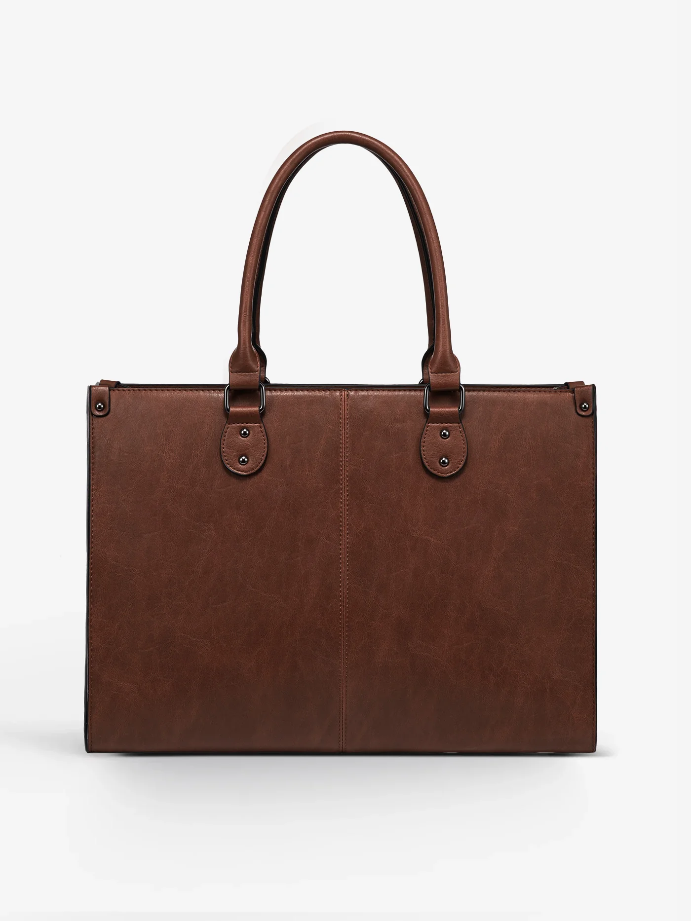 2Pcs Vintage Leather Laptop Bag, 15.6" - Image 8
