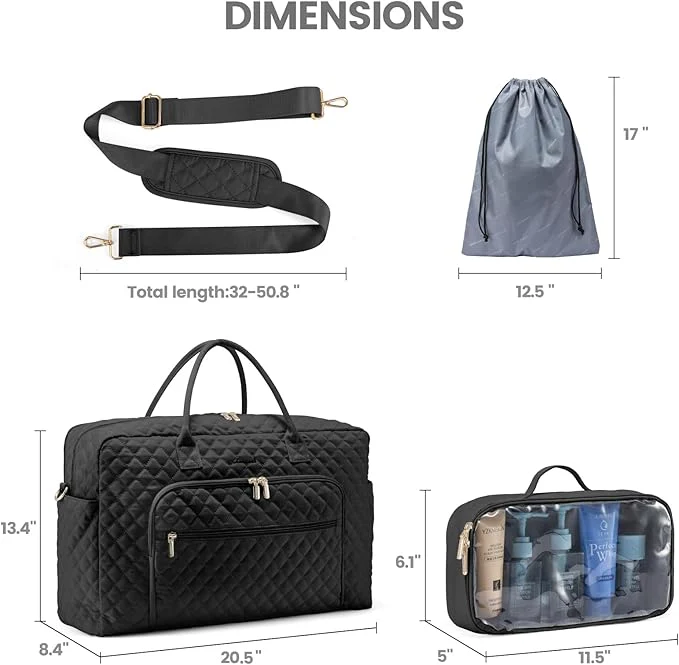 2Pcs Weekender Bag, 17" - Image 10