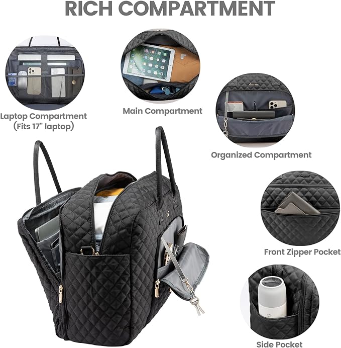 2Pcs Weekender Bag, 17" - Image 7