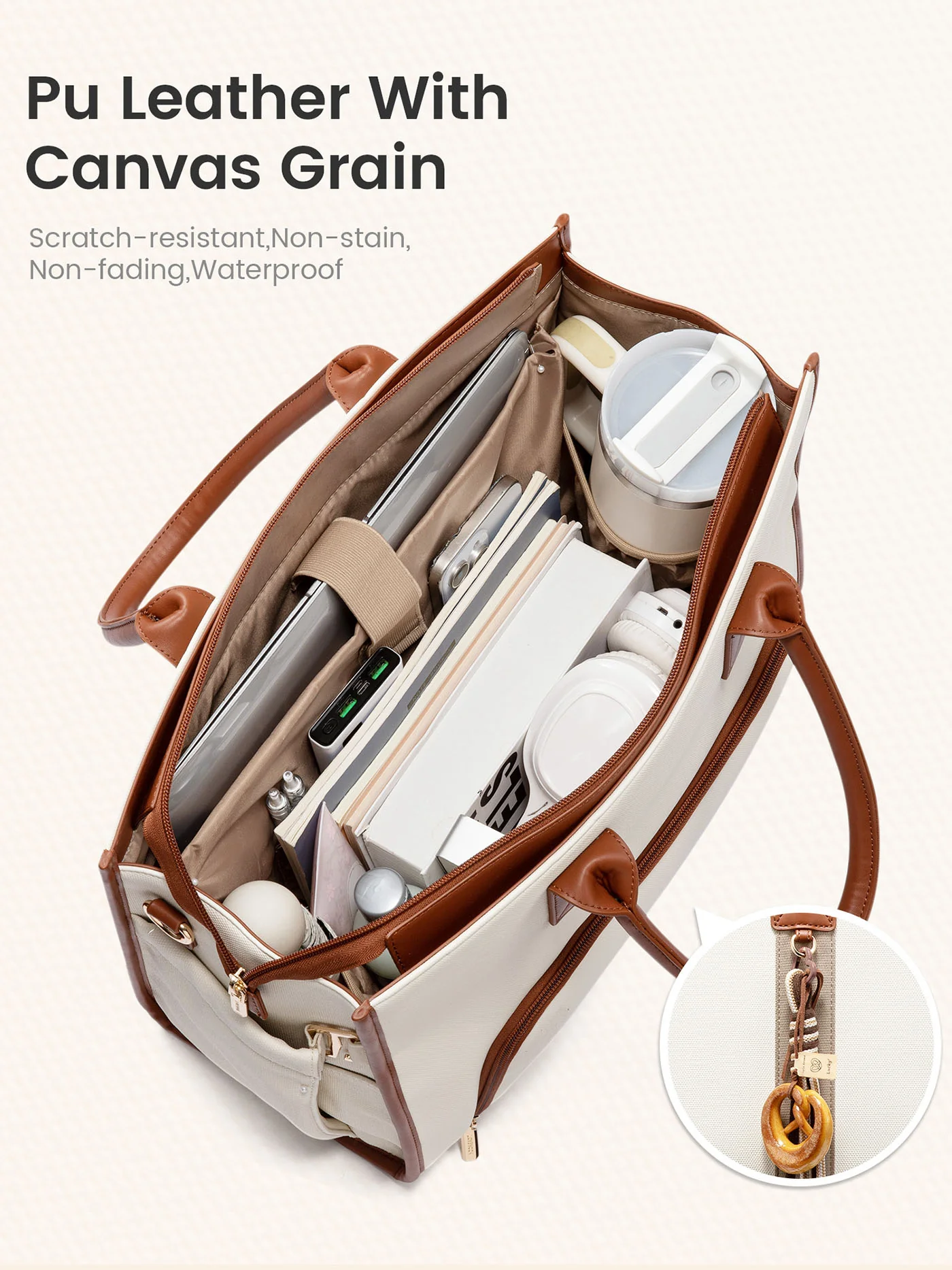Lunch Compartment Tote Bag 15.6" 17.3" - Image 3