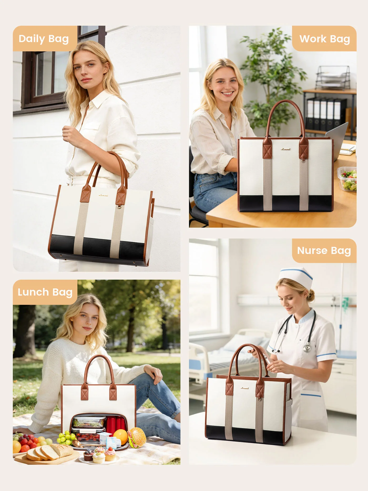 Lunch Compartment Tote Bag 15.6" 17.3" - Image 7